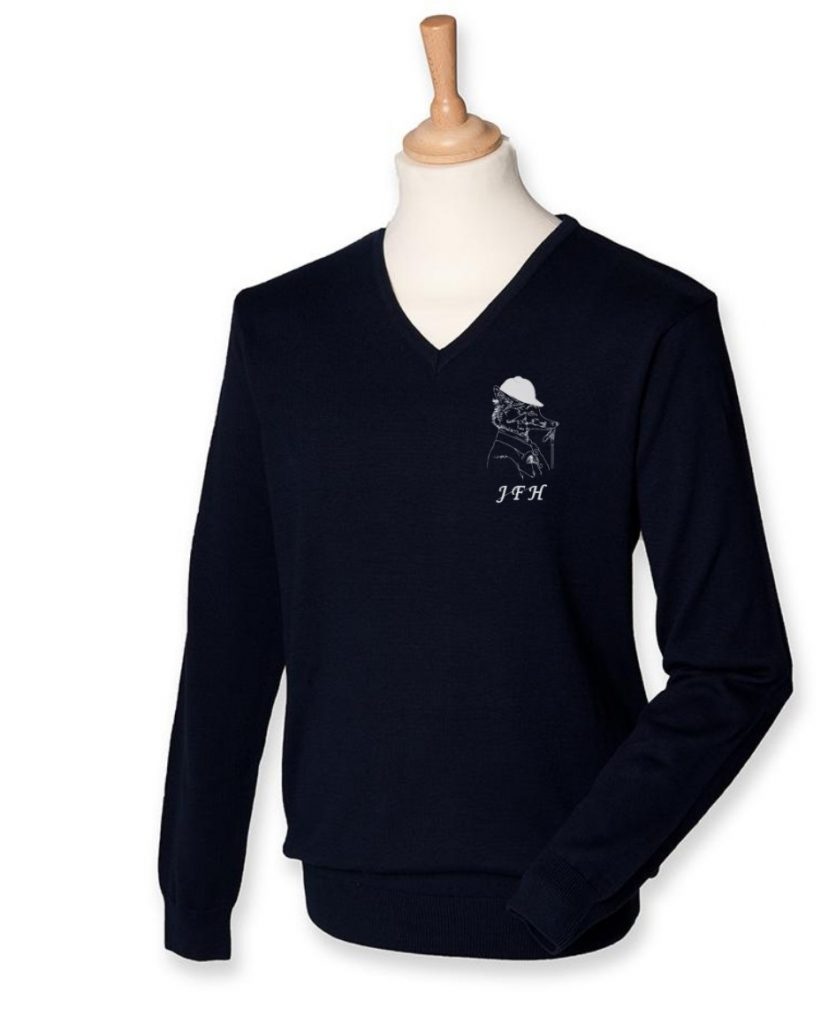 V-Neck Jumper- Jed Forest Hunt